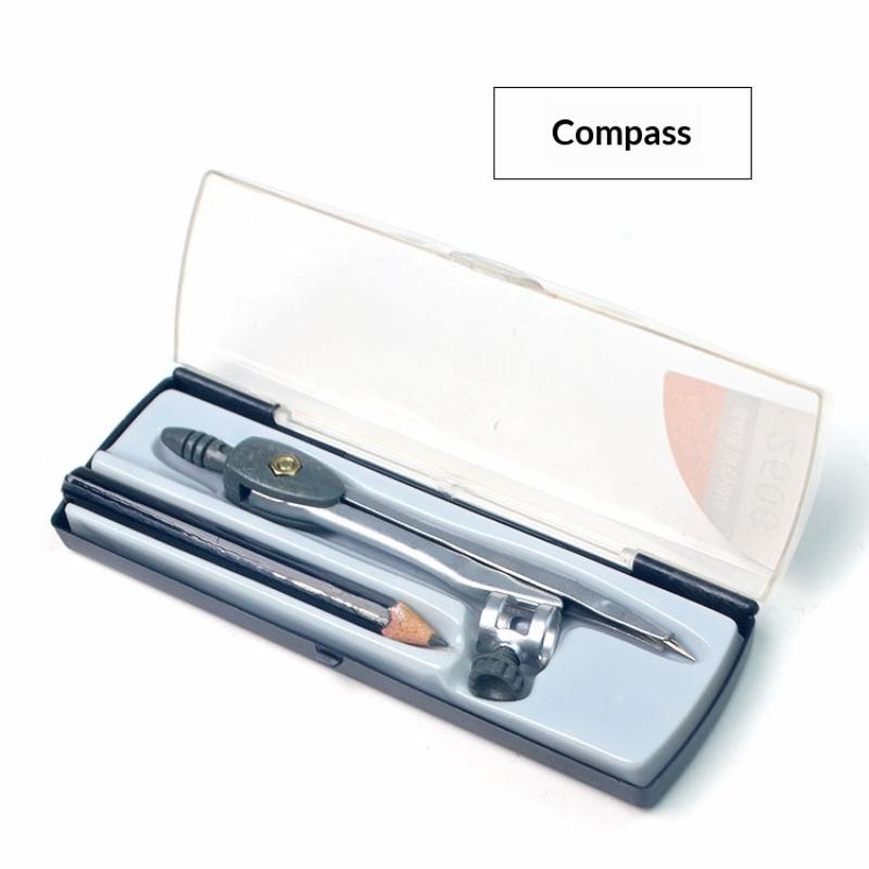 Math Geometry Set With Compass - Set di compassi in metallo con