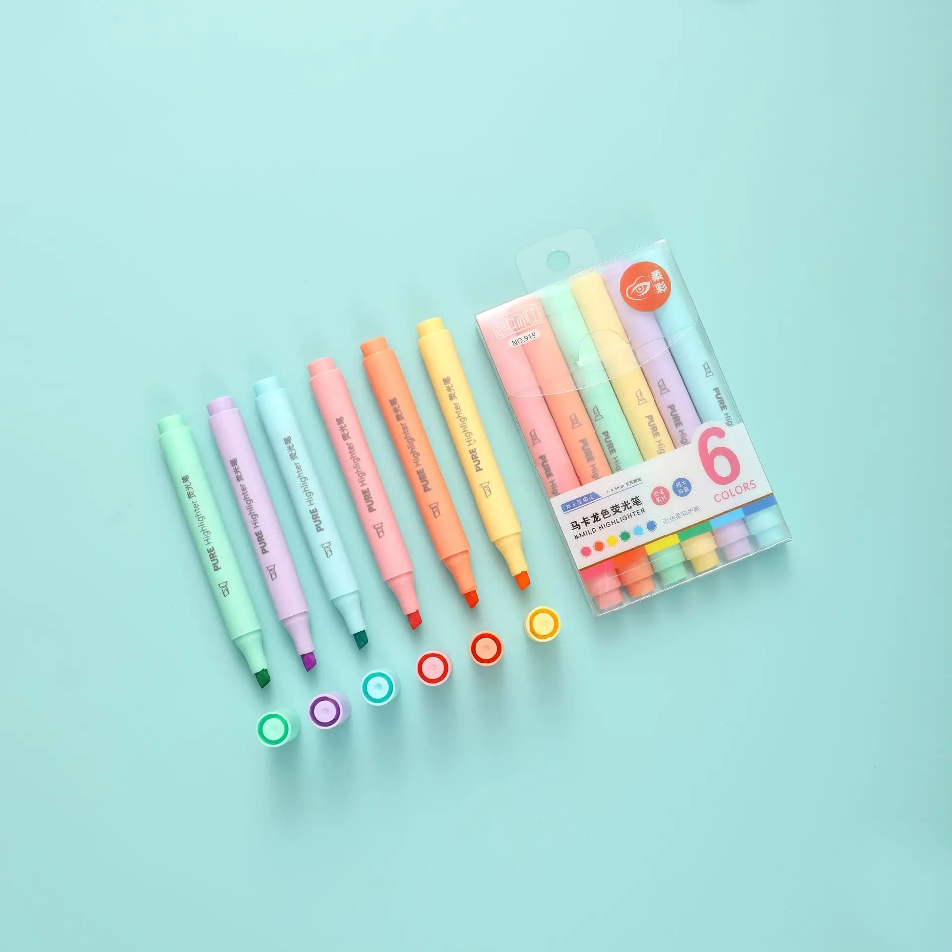 6 Pz/set Colore Pastello Macar - Pastel Highlighter Set Double Ended recensione e prezzo