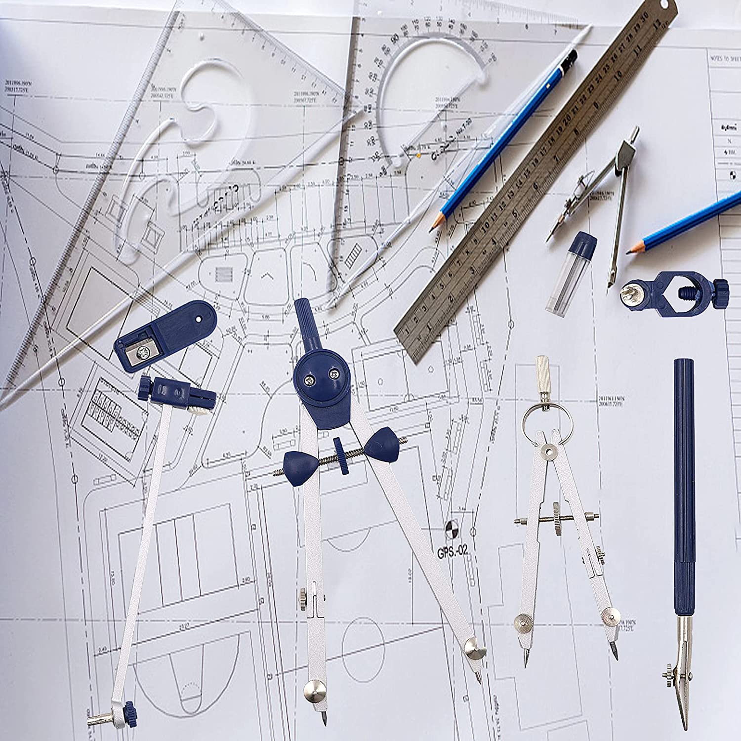 Set di Compassi A46M-9Pc per G - Math Geometry Set With Compass recensione e prezzo