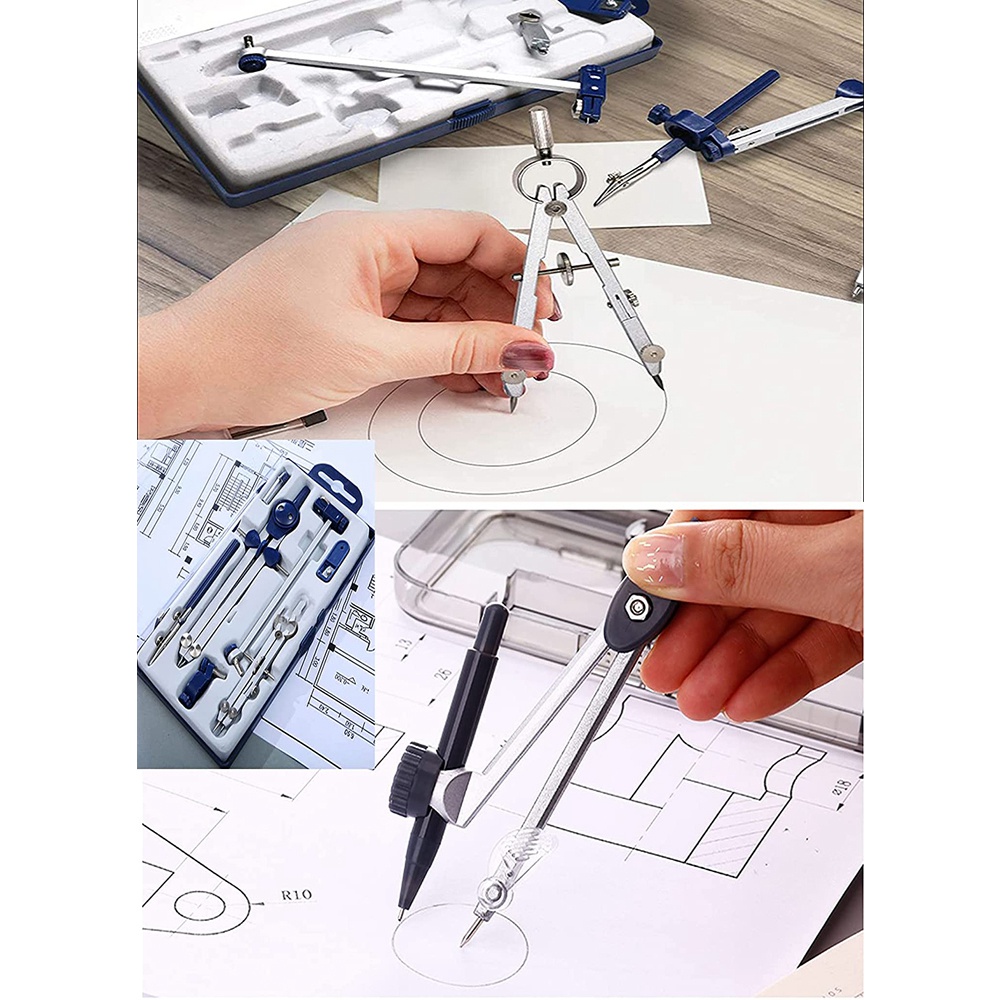 Set di Compassi A46M-9Pc per G - Math Geometry Set With Compass recensione e prezzo
